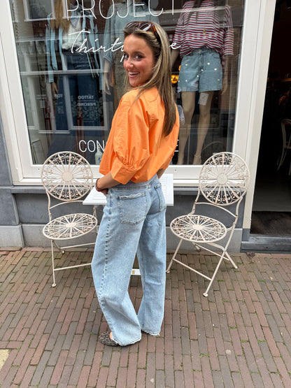 Noortje blouse oranje