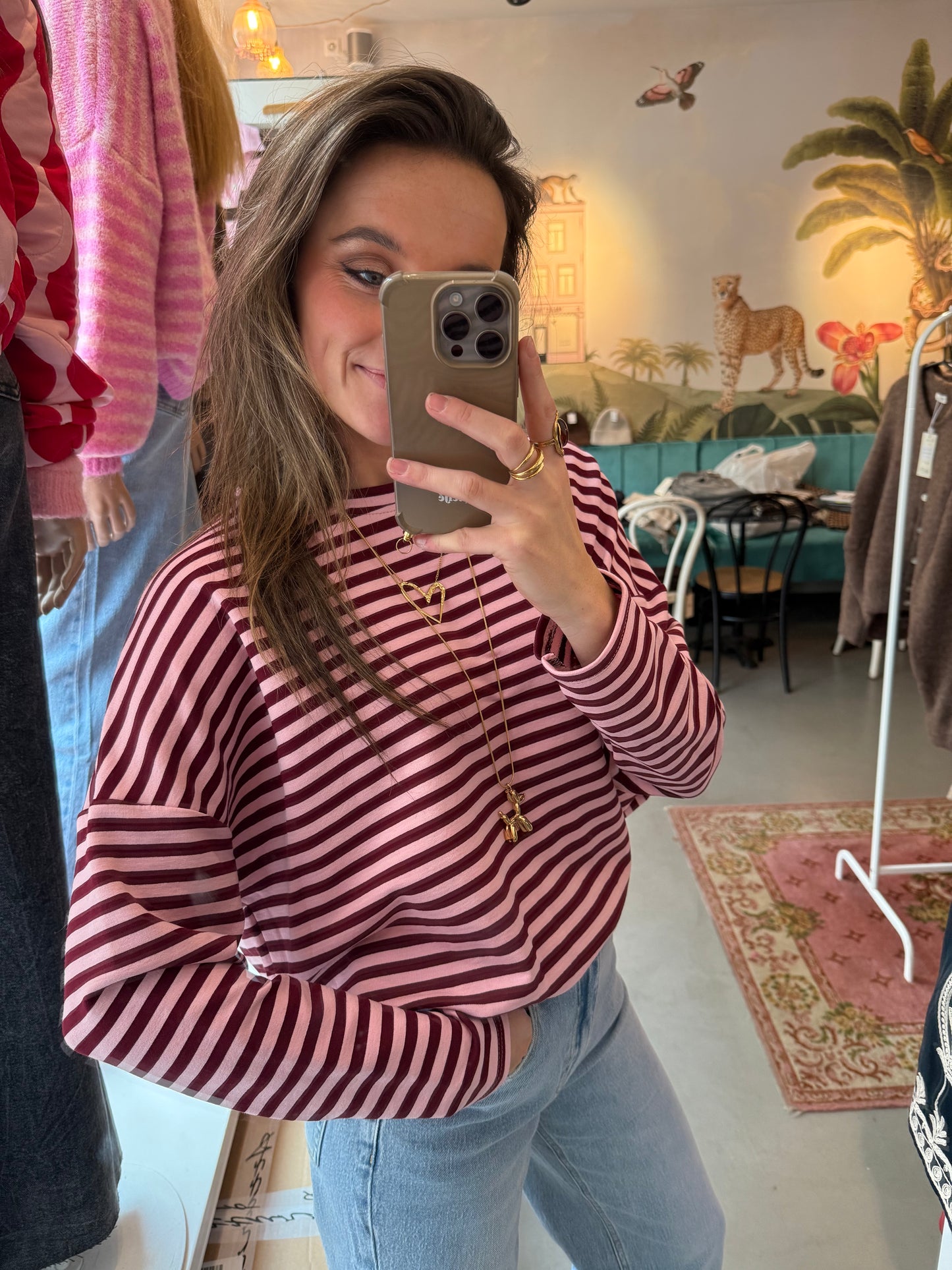 Roos longsleeve burgundy/pink - Project 35