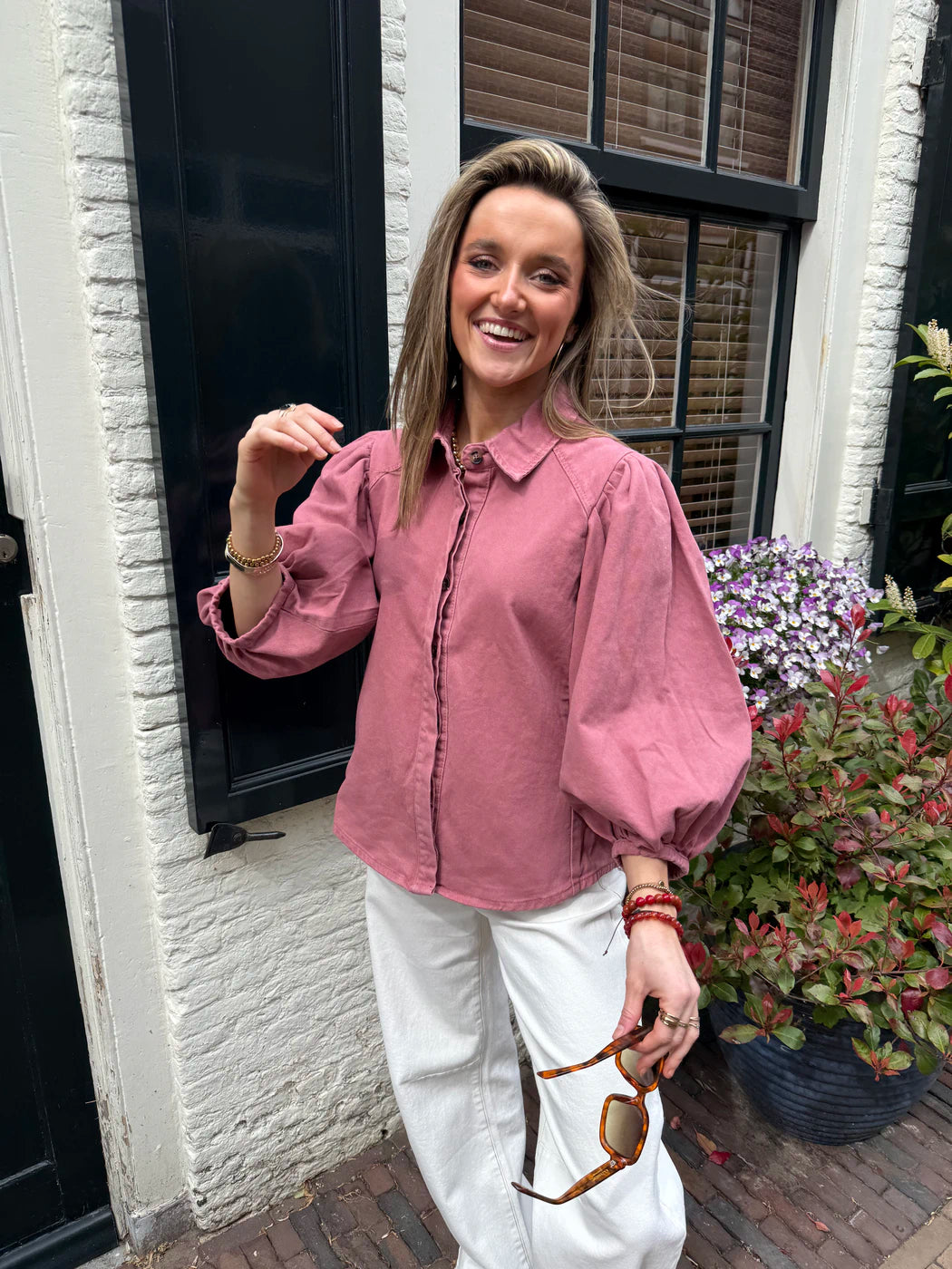 Ella blouse dusty pink