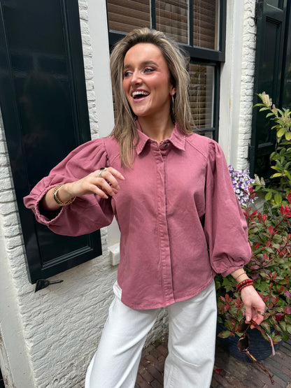 Ella blouse dusty pink