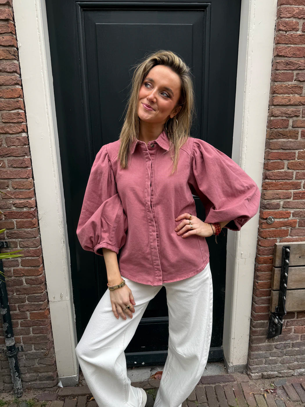 Ella blouse dusty pink