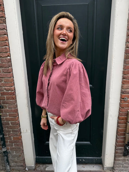 Ella blouse dusty pink
