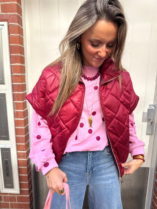 Coco bodywarmer cherry