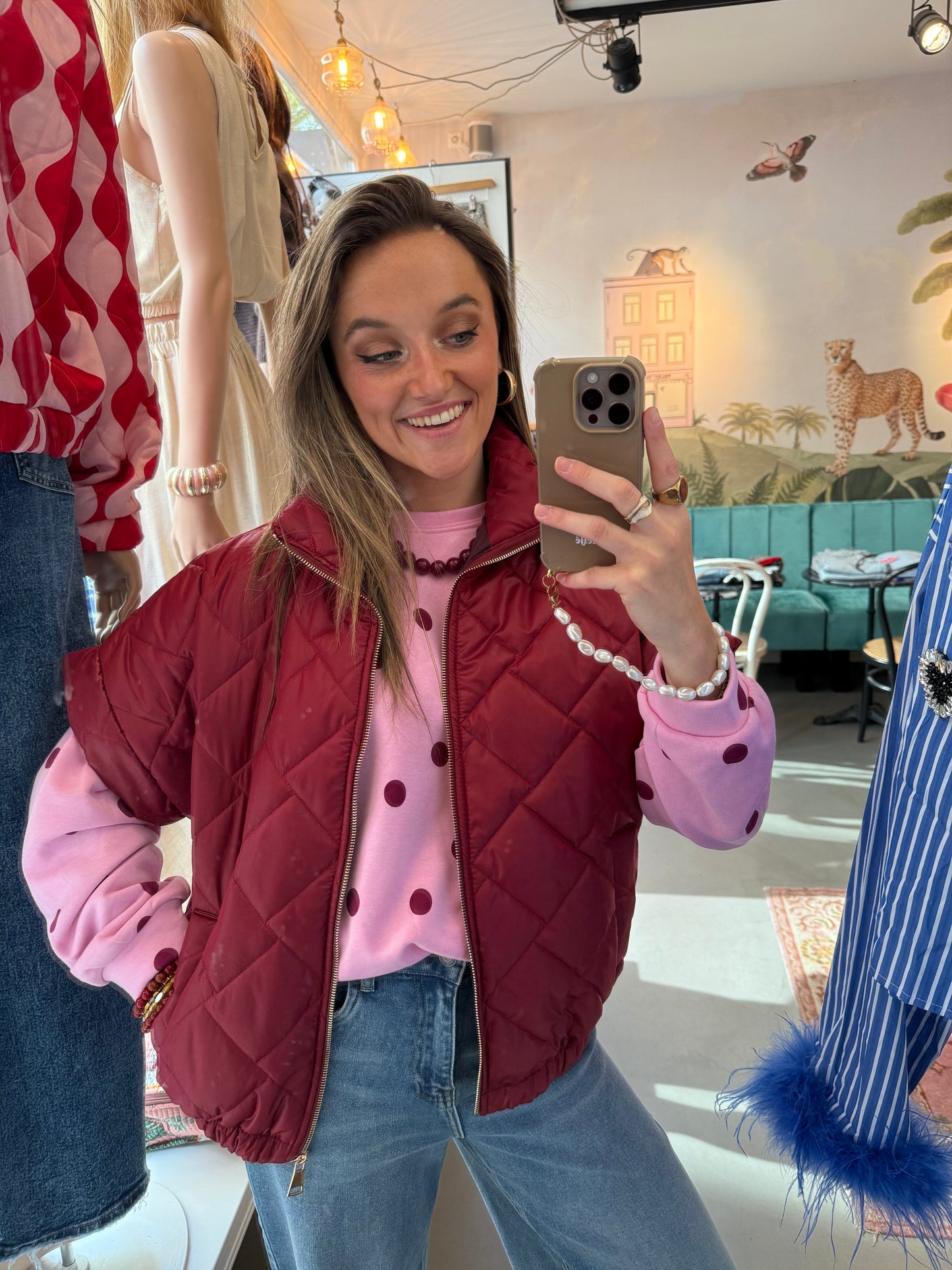 Coco bodywarmer cherry