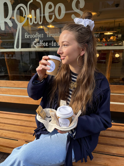 Alice fringe jacket navy