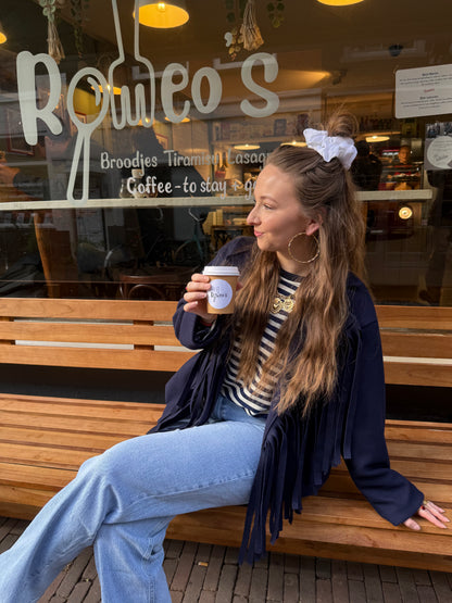 Alice fringe jacket navy