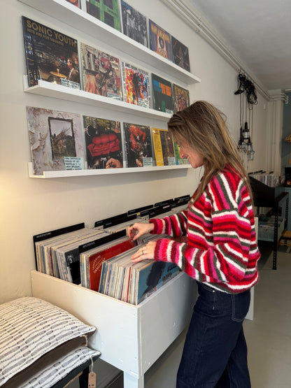 Suzie knit red/pink striped