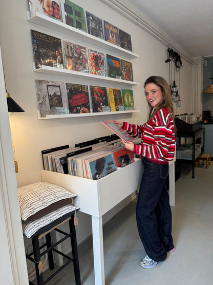 Suzie knit red/pink striped