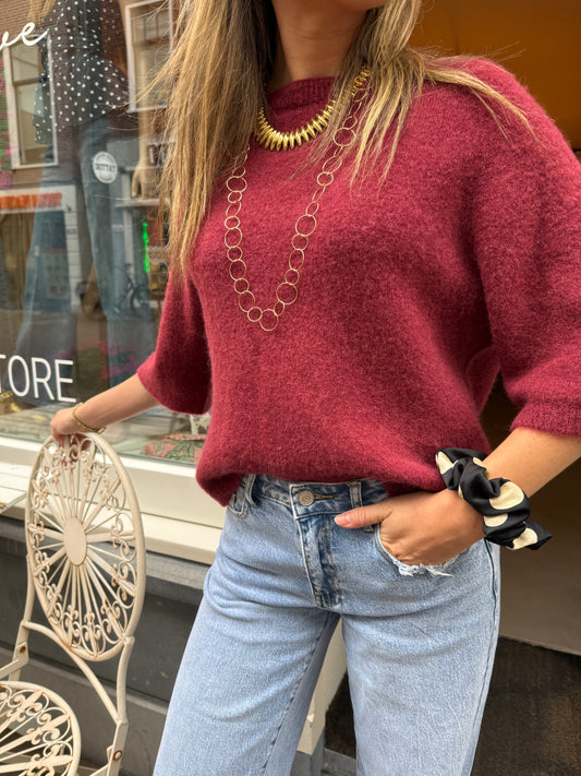 Bella knit cherry