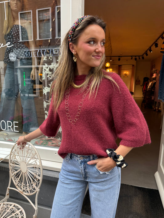 Bella knit cherry