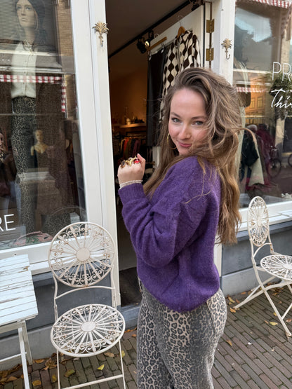 Gigi cardigan purple