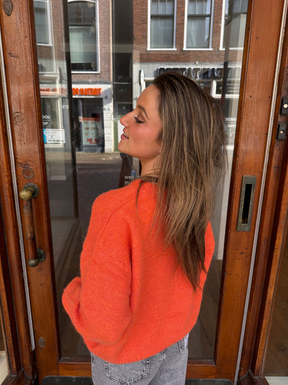 Gigi cardigan orange
