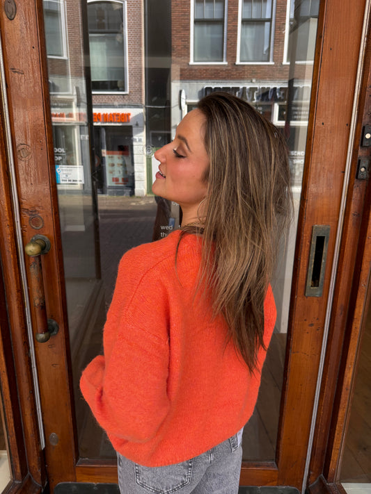 Gigi cardigan orange