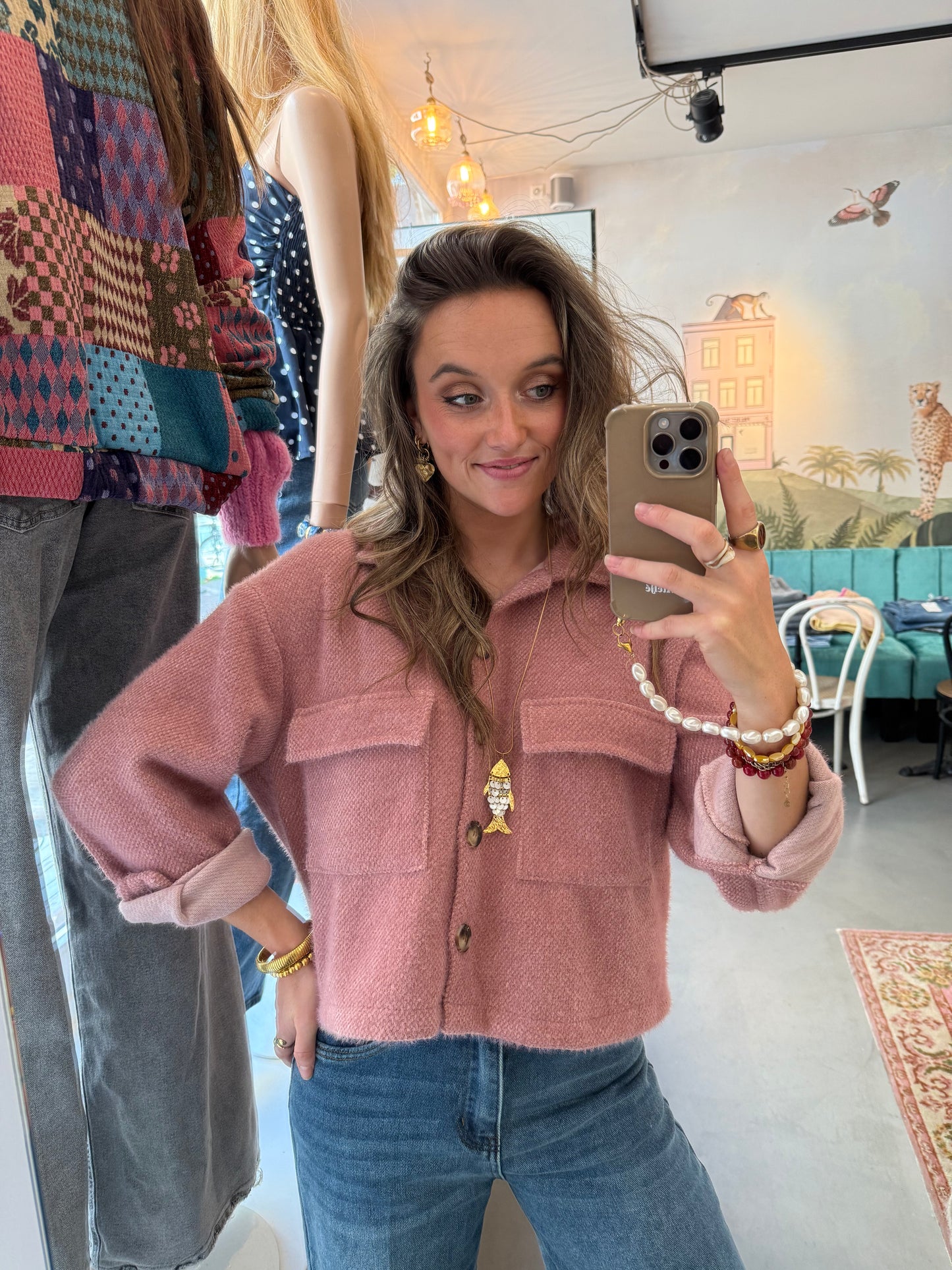 Bibi jacket dusty pink