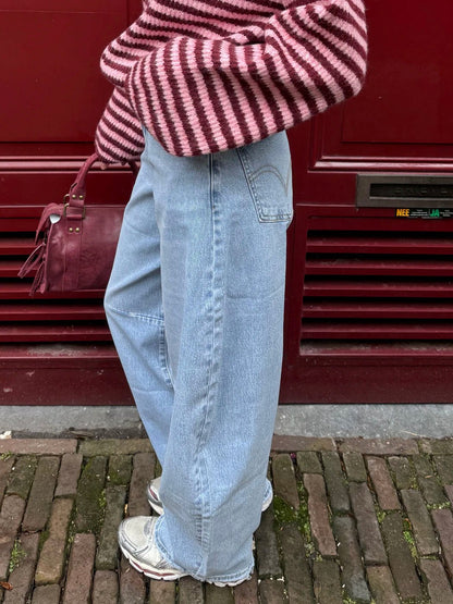 Alix ballon jeans baggy blauw - Project 35