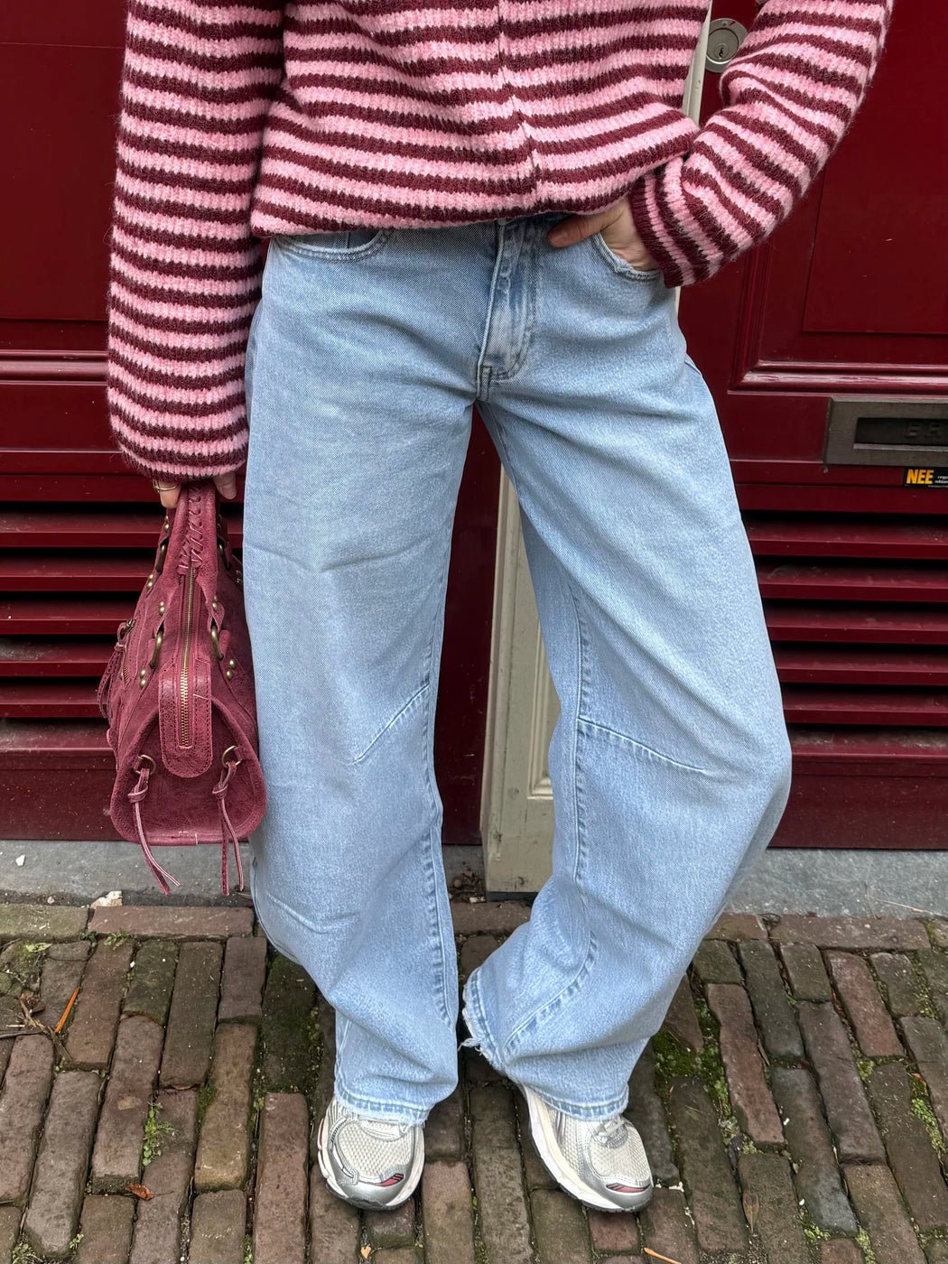 Alix ballon jeans baggy blauw - Project 35