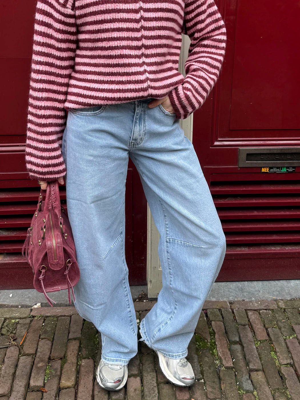 Alix ballon jeans baggy blauw - Project 35