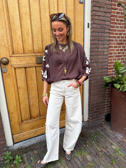 Alix ballon jeans beige - Project 35