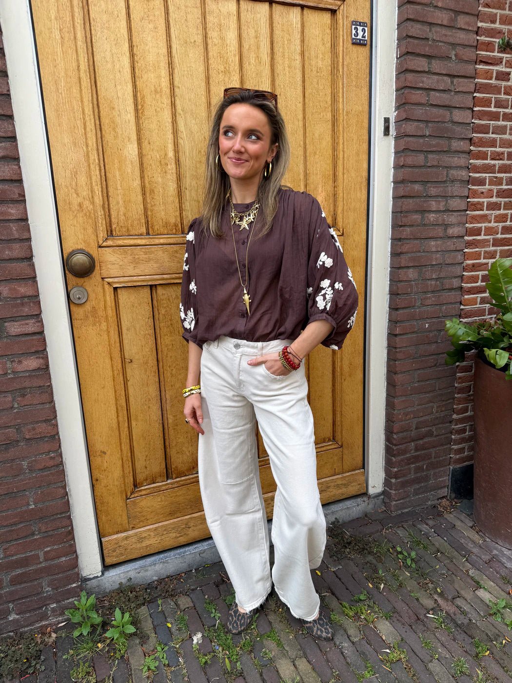 Alix ballon jeans beige - Project 35