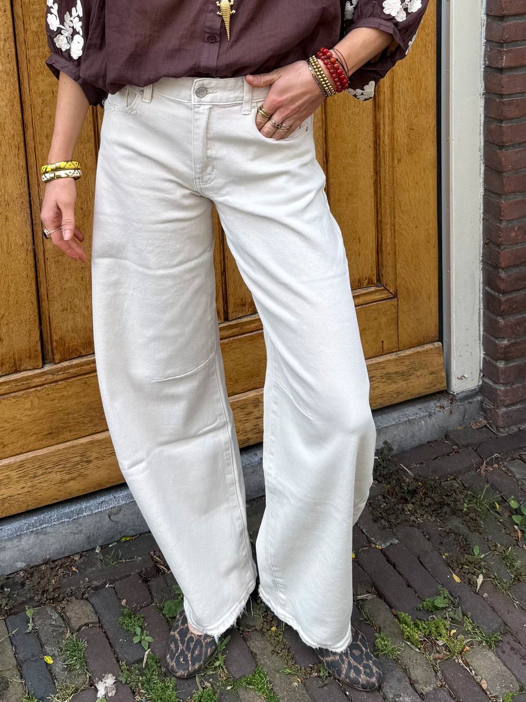 Alix ballon jeans beige - Project 35