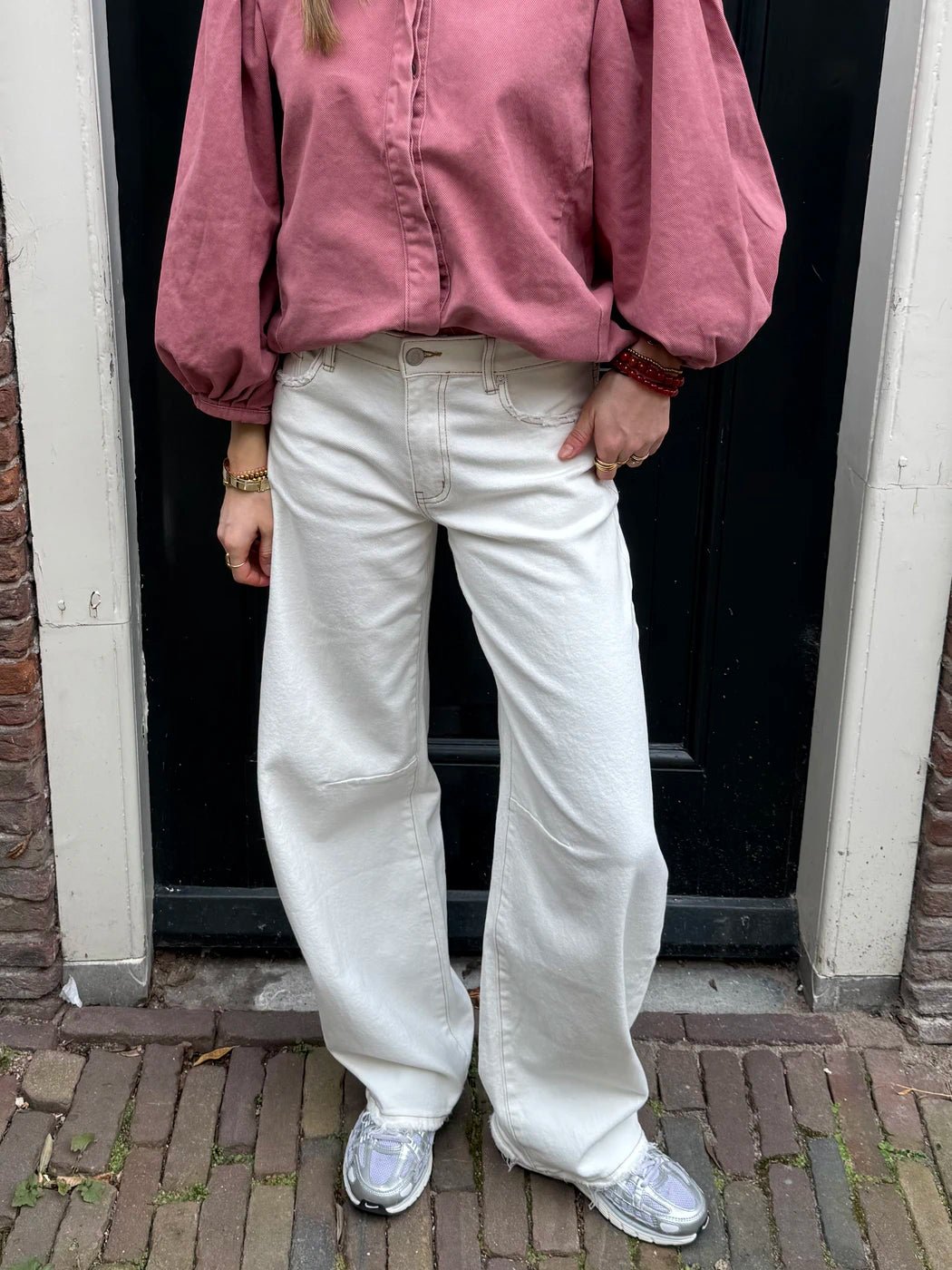 Alix ballon jeans off white - Project 35
