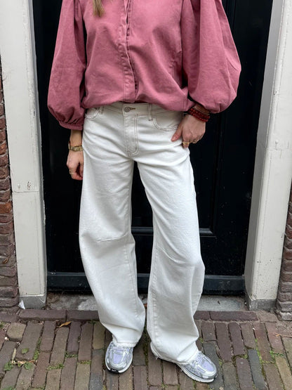 Alix ballon jeans off white - Project 35