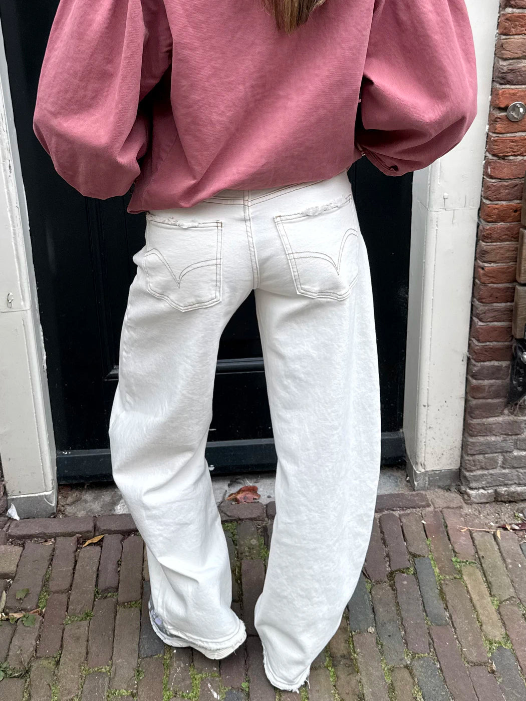 Alix ballon jeans off white - Project 35