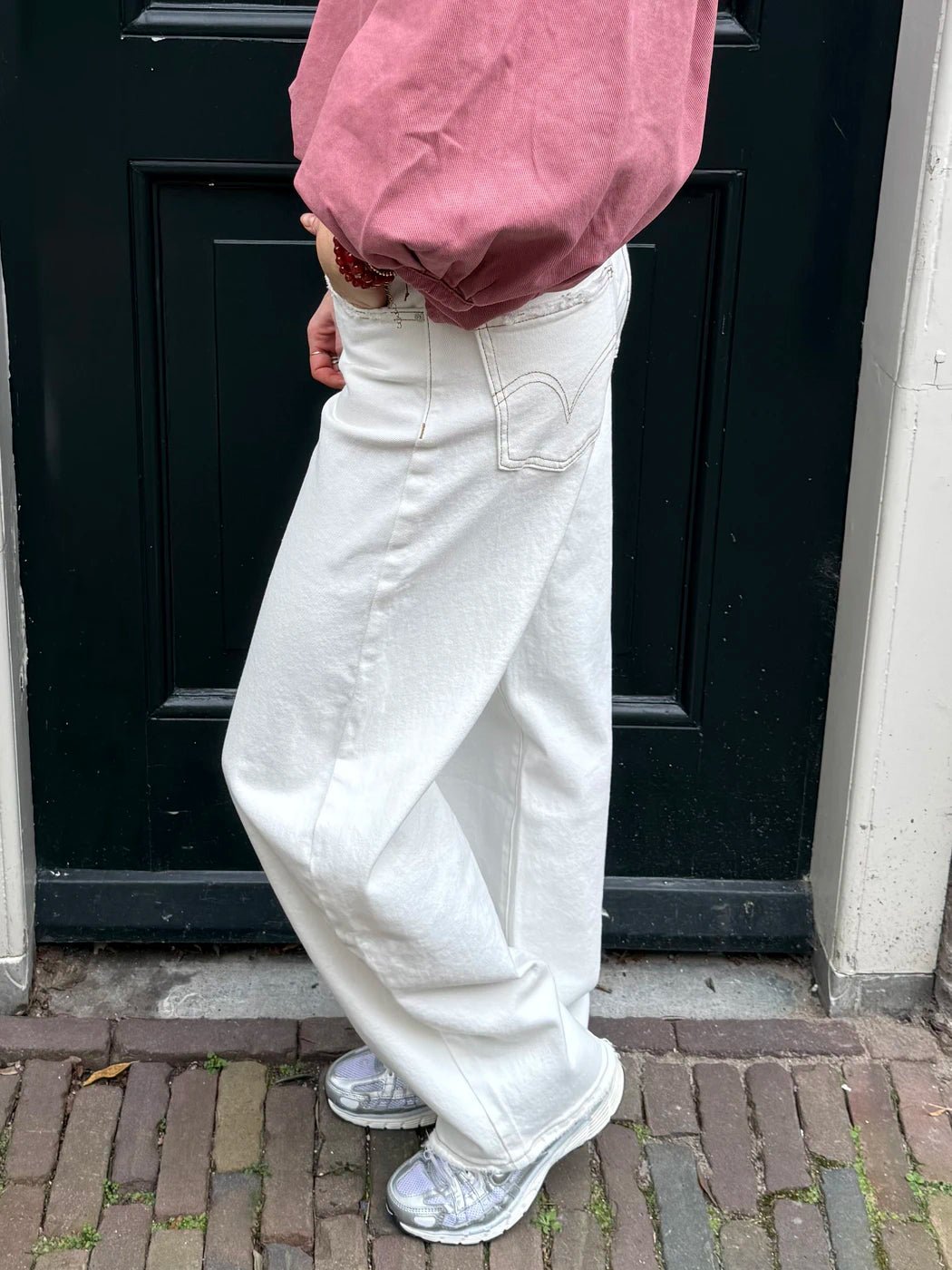 Alix ballon jeans off white - Project 35