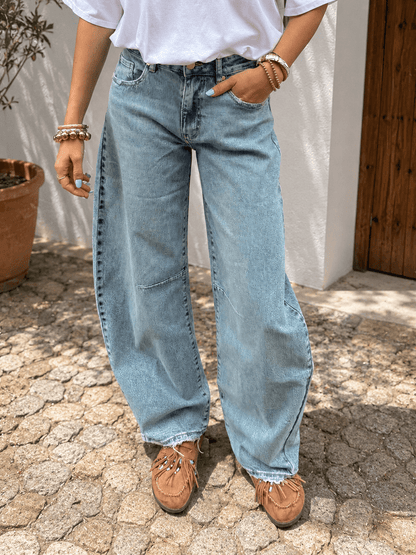 Alix barrel balloon jeans dark blue - Project 35