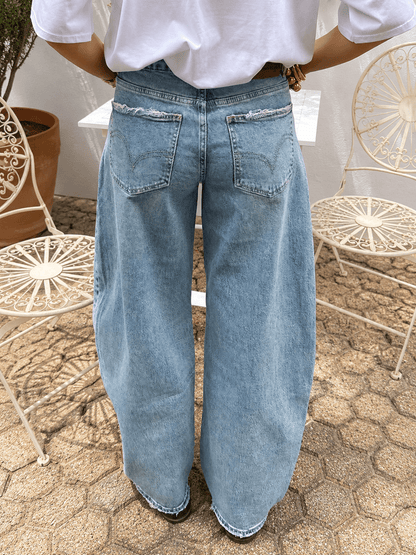 Alix barrel balloon jeans dark blue - Project 35