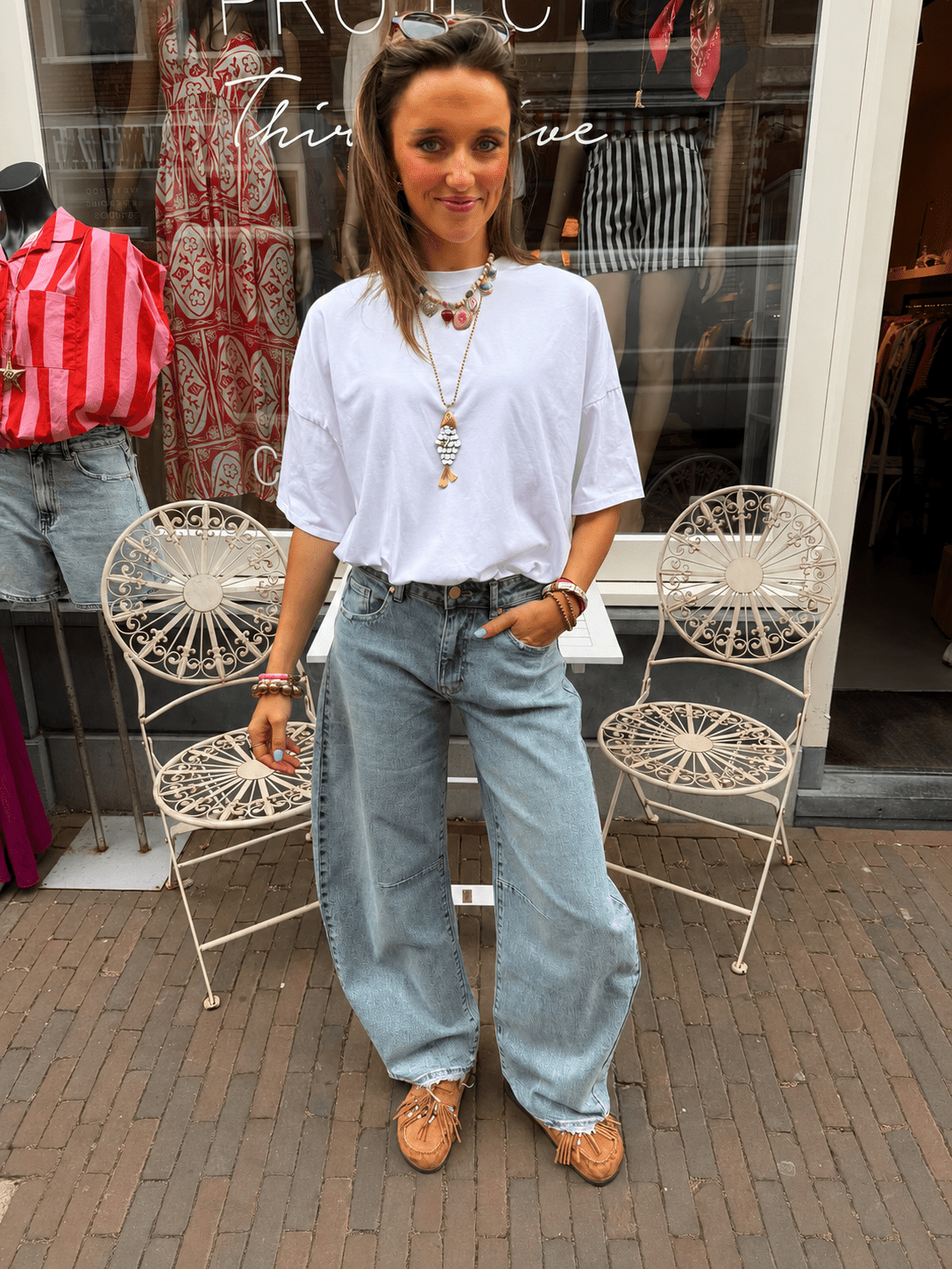 Alix barrel balloon jeans dark blue - Project 35
