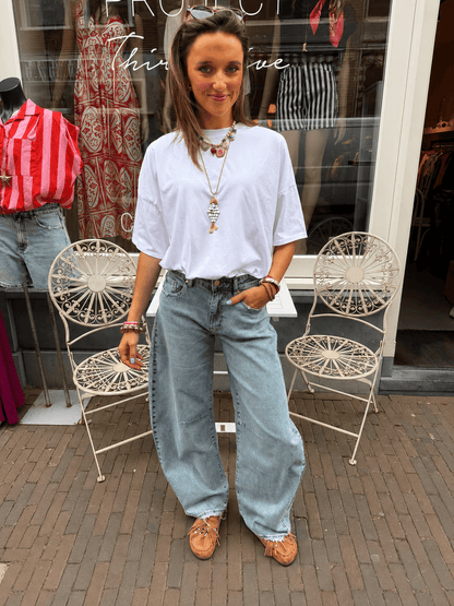 Alix barrel balloon jeans dark blue - Project 35