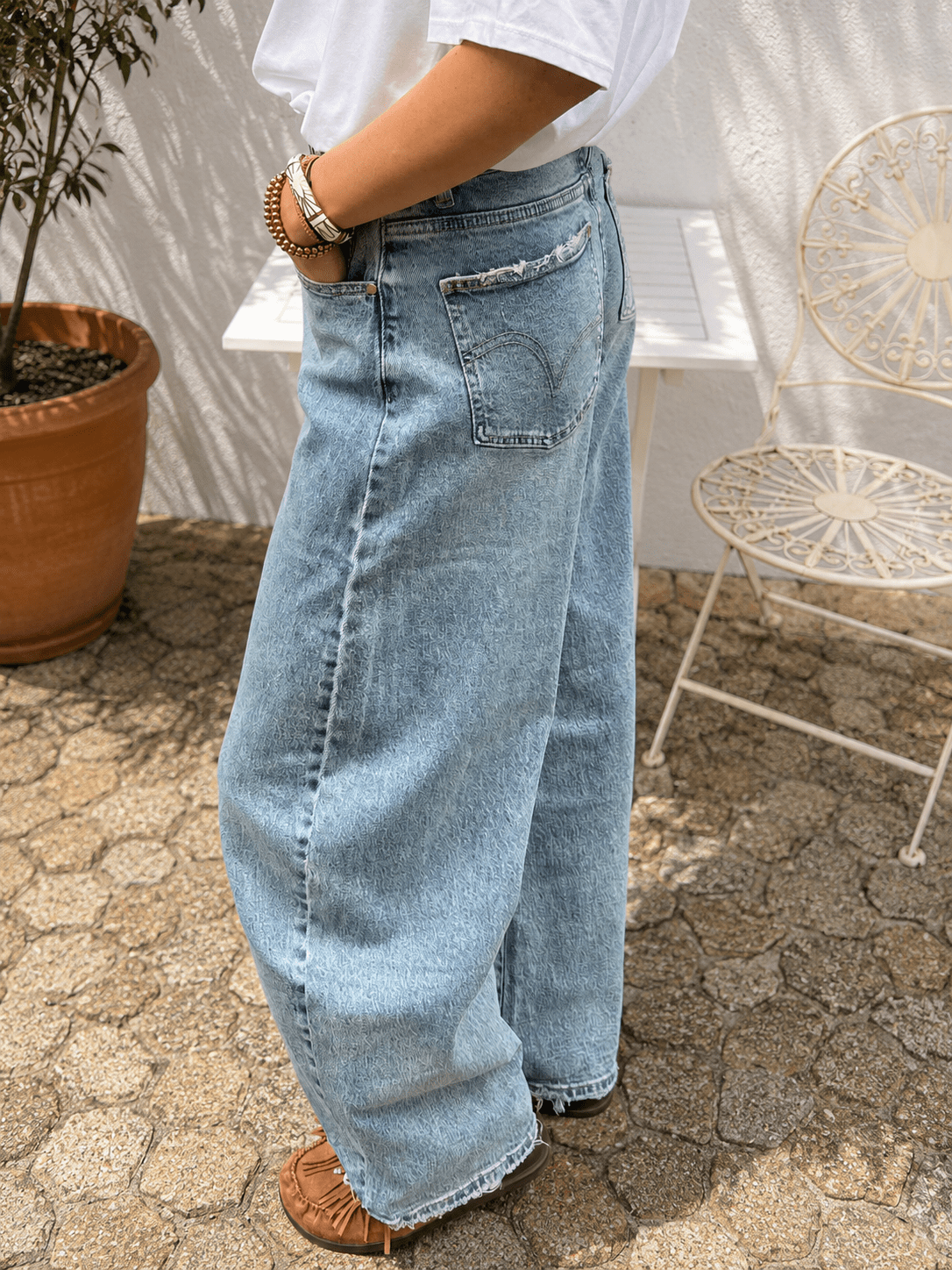 Alix barrel balloon jeans dark blue - Project 35