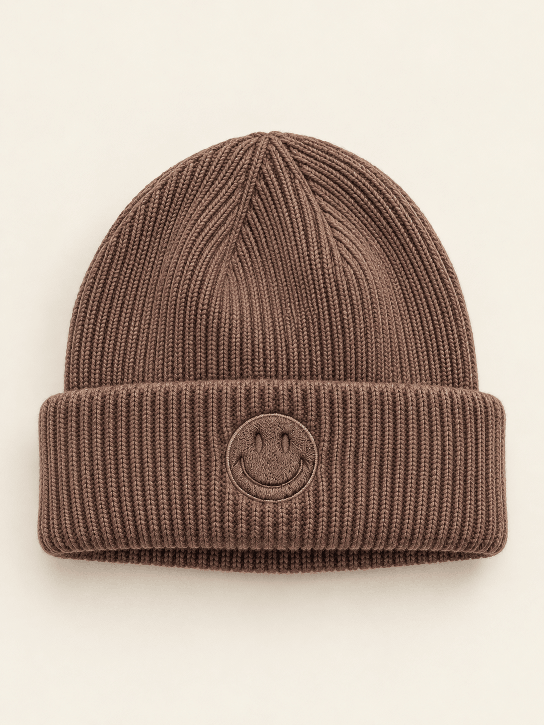 Beanie smiley bruin - Project 35