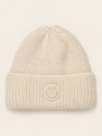 Beanie smiley ecru - Project 35