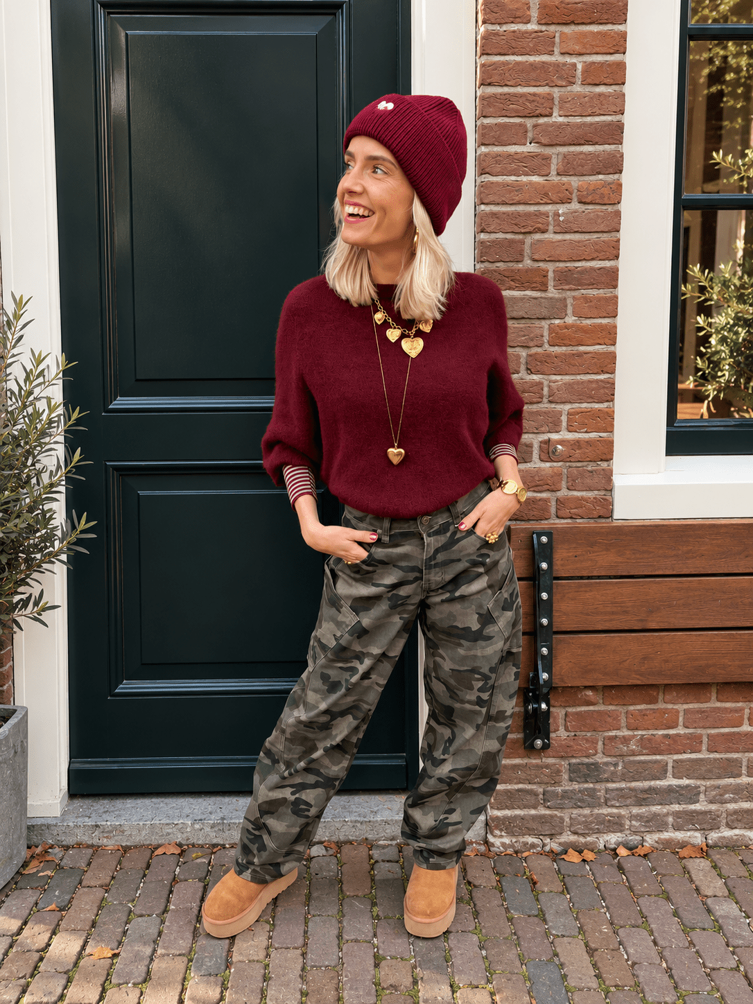 Bella knit burgundy - Project 35