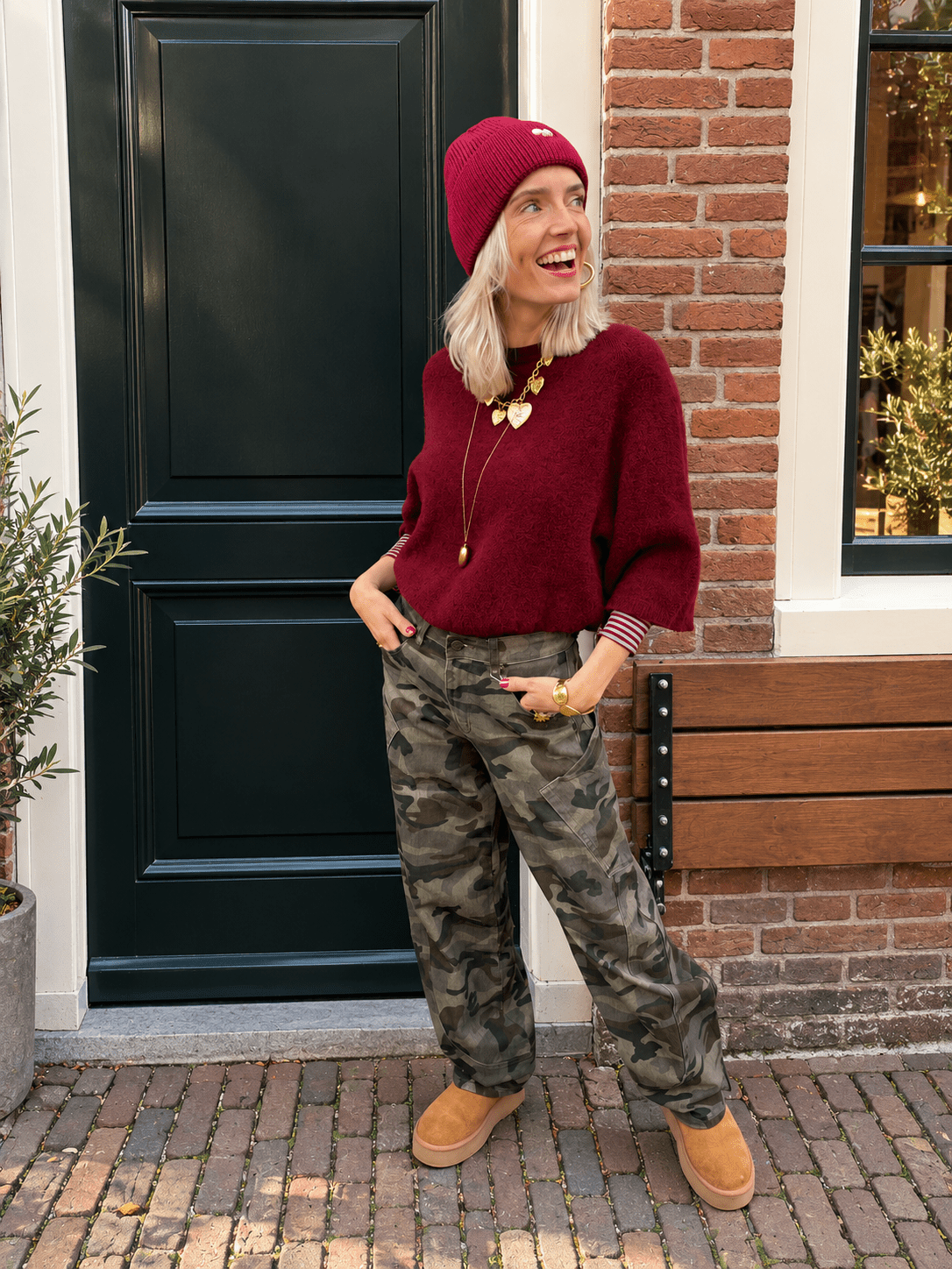 Bella knit burgundy - Project 35