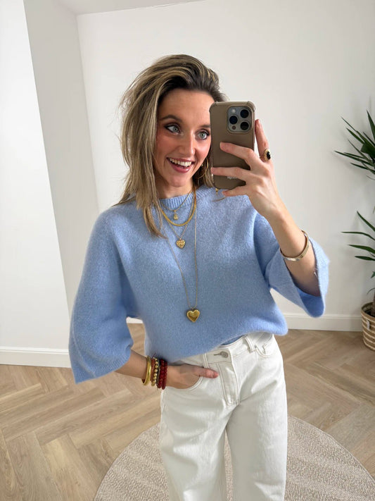 Bella knit light blue - Project 35