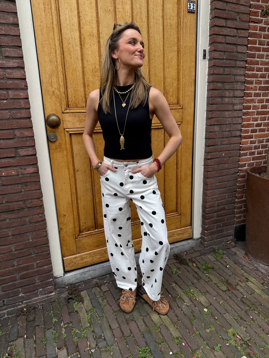Bibi polkadot barrel jeans - Project 35