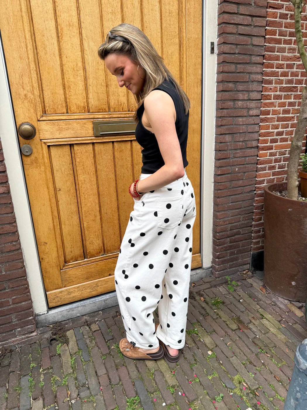 Bibi polkadot barrel jeans - Project 35