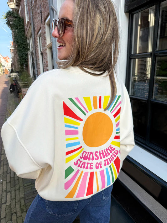 Bodi sweater ecru print - Project 35