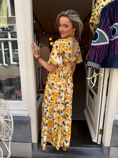 Capri lemon maxi dress - Project 35