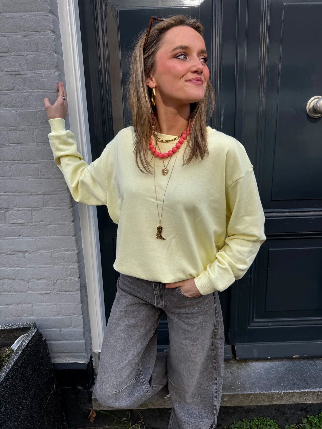 Cato sweater butter yellow - Project 35