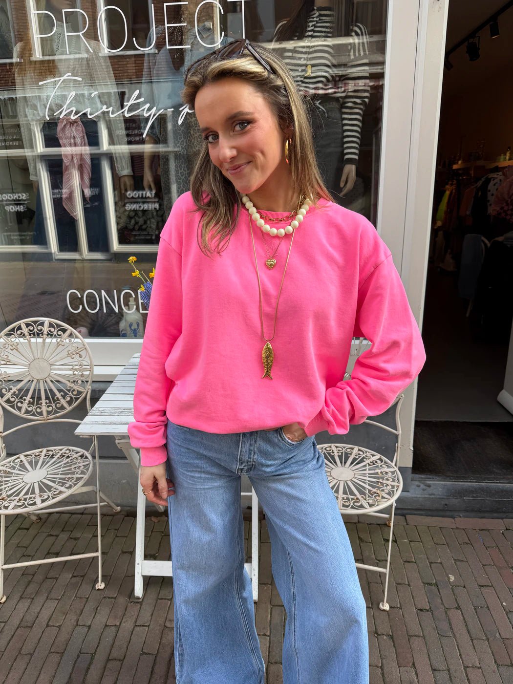 Cato sweater hot pink - Project 35