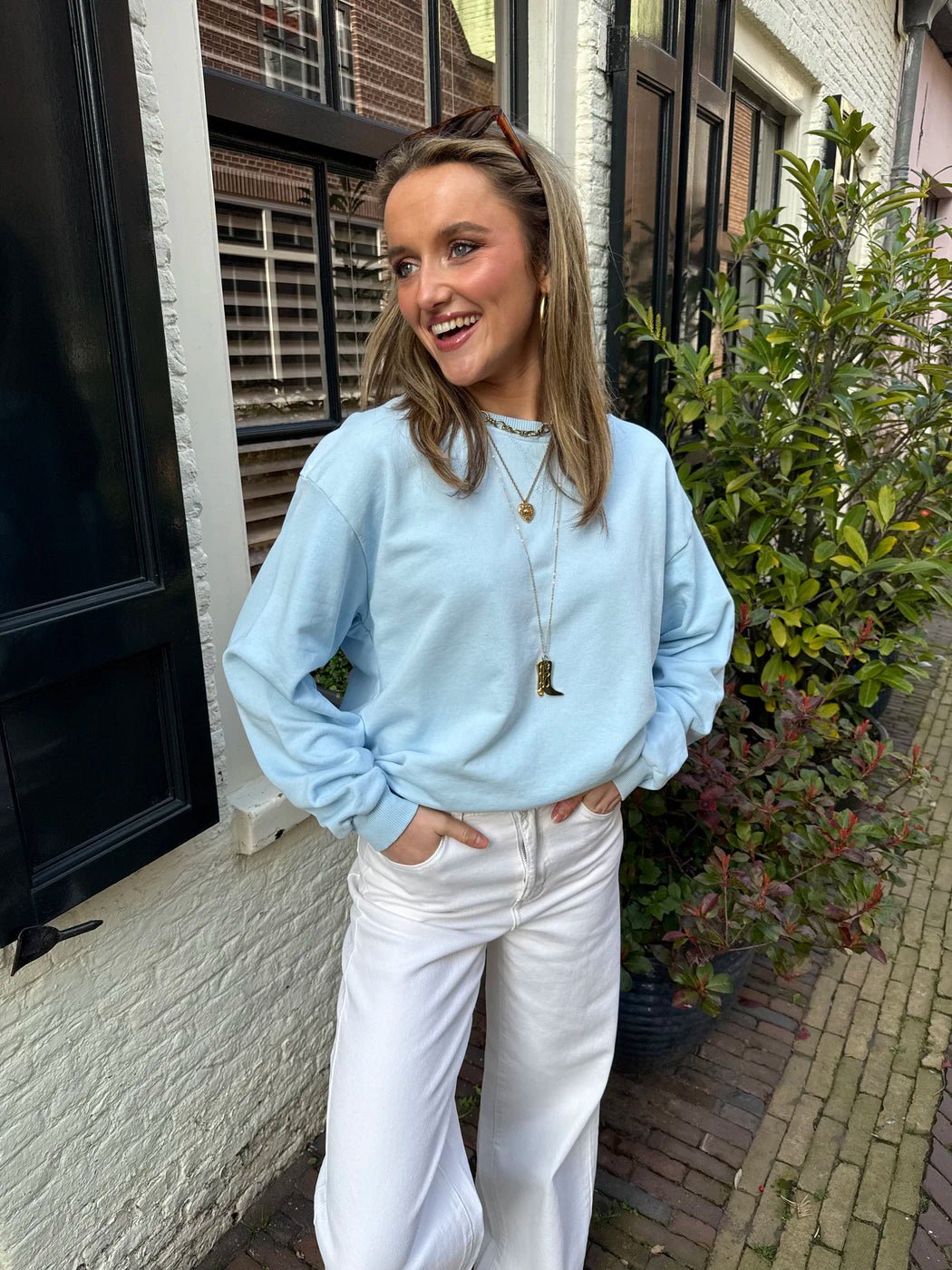 Cato sweater lichtblauw - Project 35