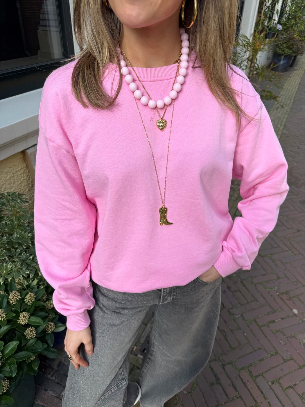 Cato sweater lichtroze - Project 35