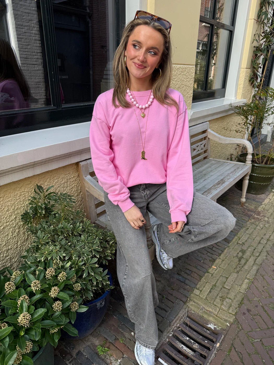 Cato sweater lichtroze - Project 35