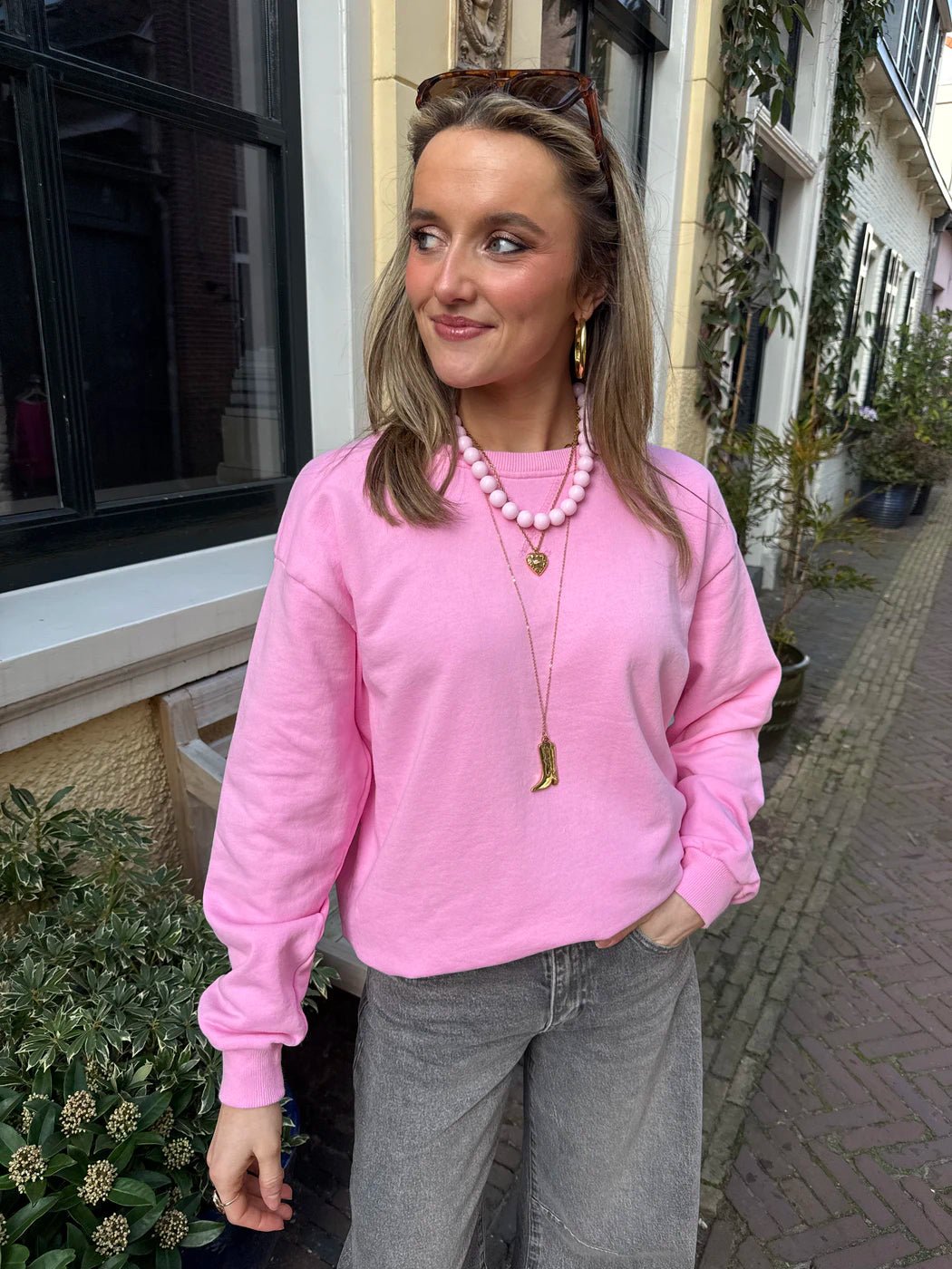 Cato sweater lichtroze - Project 35