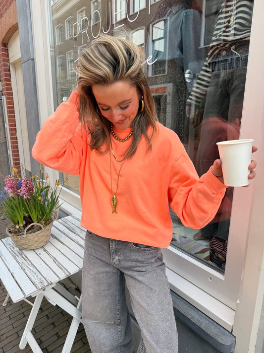 Cato sweater oranje - Project 35