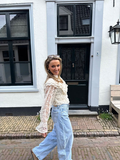 Celine blouse kant crème - Project 35